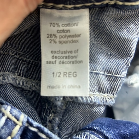 Maurices Bridget Y2K Thick Stitch Sequin Embellished 5Pocket Flare Leg Jeans 1/2 - Picture 12 of 13